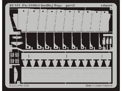  Fw 190D-9 landing flaps 1/32 - Hasegawa - blaszki - zdjęcie 3