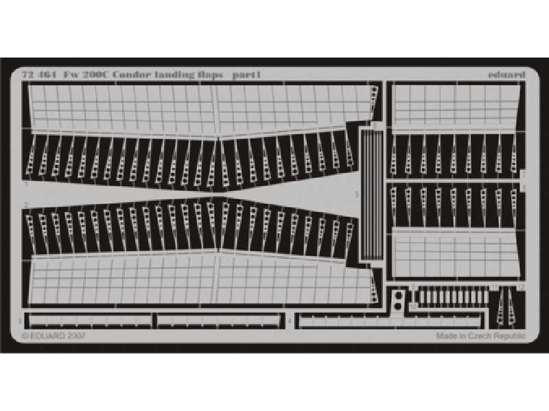  Fw 200C Condor landing flaps 1/72 - Revell - blaszki - zdjęcie 1