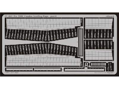  Fw 200C Condor landing flaps 1/72 - Revell - blaszki - zdjęcie 2