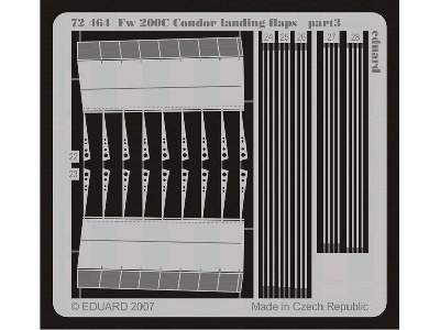  Fw 200C Condor landing flaps 1/72 - Revell - blaszki - zdjęcie 4