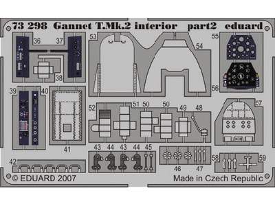  Gannet T. Mk.2 interior 1/72 - Trumpeter - blaszki - zdjęcie 3