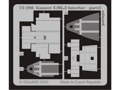  Gannet T. Mk.2 interior 1/72 - Trumpeter - blaszki - zdjęcie 4