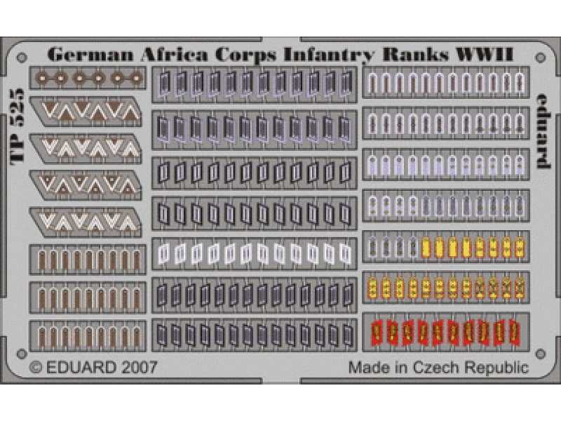  German Africa Corps Infantry Ranks WWII 1/35 - blaszki - zdjęcie 1