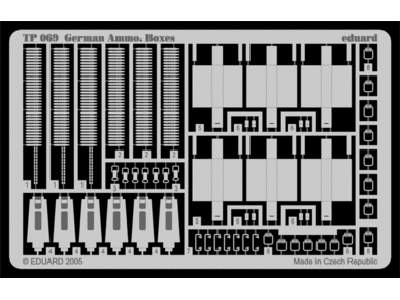  German Ammo.  Boxes 1/35 - blaszki - zdjęcie 1