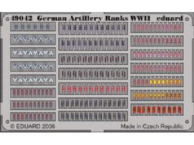  German Artillery Ranks WWII 1/48 - blaszki - zdjęcie 1