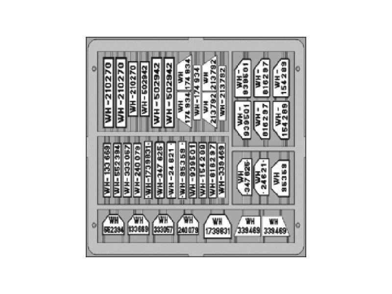  German Car Licence Plates 1/35 - blaszki - zdjęcie 1