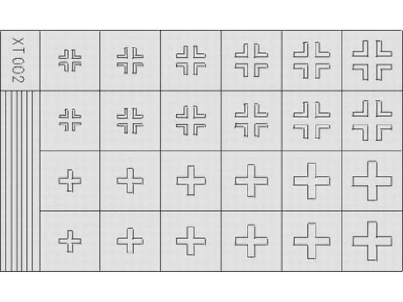 German Crosses 2 late 1/35 - maski - zdjęcie 1 German Crosses 2 late 1/35 - maski - zdjęcie 1