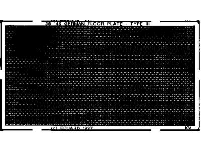  German floor plate III 1/35 - Universal - blaszki - zdjęcie 1