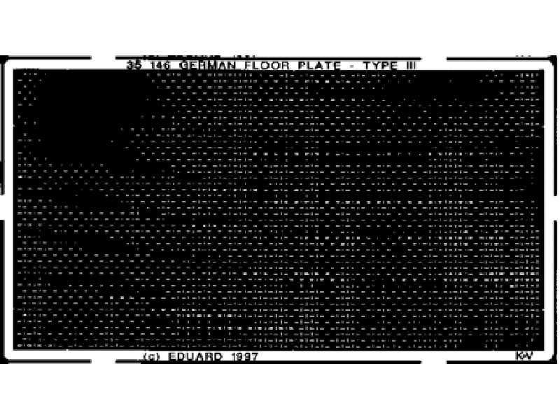  German floor plate III 1/35 - Universal - blaszki - zdjęcie 1