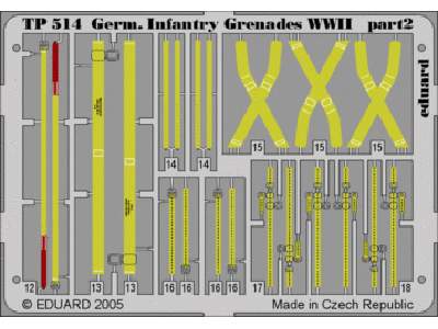  German Infantry Grenades WWII 1/35 - blaszki - zdjęcie 1