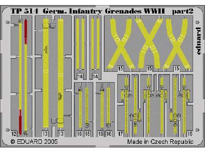  German Infantry Grenades WWII 1/35 - blaszki - zdjęcie 2