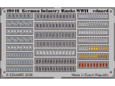  German Infantry Ranks WWII 1/48 - blaszki - zdjęcie 1