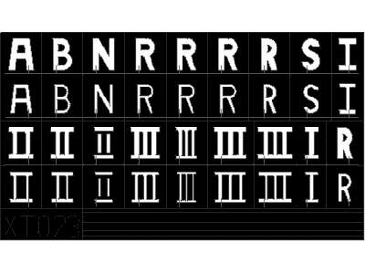  German Letters Large 1/35 - maski - zdjęcie 1