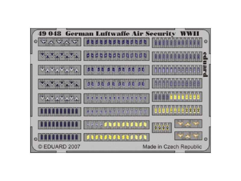 German Luftwaffe Air Security WWII 1/48 - blaszki - zdjęcie 1 German Luftwaffe Air Security WWII 1/48 - blaszki - zdjęcie 1