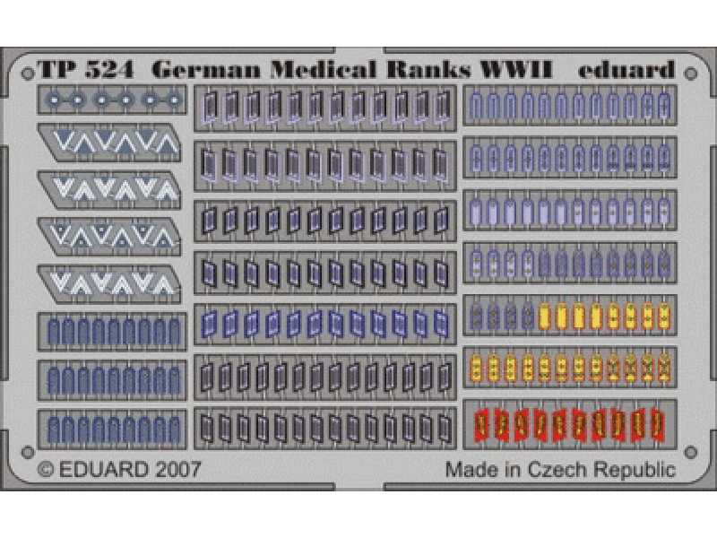 German Medical Ranks WWII 1/35 - blaszki - zdjęcie 1 German Medical Ranks WWII 1/35 - blaszki - zdjęcie 1