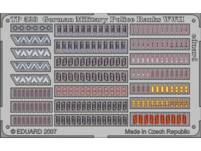  German Military Police Ranks WWII 1/35 - blaszki - zdjęcie 1