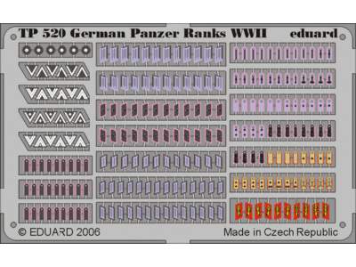  German Panzer Ranks WWII 1/35 - blaszki - zdjęcie 1