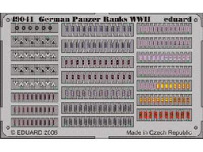  German Panzer Ranks WWII 1/48 - blaszki - zdjęcie 1