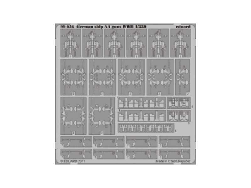 German ship AA guns WWII  1/350 - blaszki - zdjęcie 1