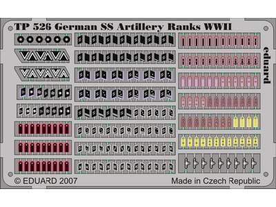  German SS Artilery Ranks WWII 1/35 - blaszki - zdjęcie 1