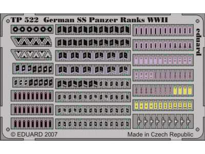  German SS Panzer Ranks WWII 1/35 - blaszki - zdjęcie 1