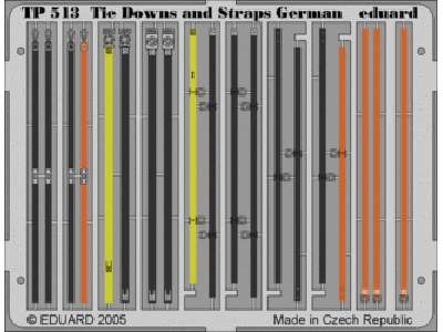  German Tie Down and Straps 1/35 - blaszki - zdjęcie 1