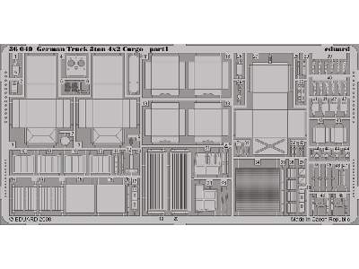  German Truck 3ton 4x2 Cargo 1/35 - Tamiya - blaszki - zdjęcie 2