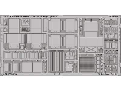  German Truck 3ton 4x2 Cargo 1/35 - Tamiya - blaszki - zdjęcie 2