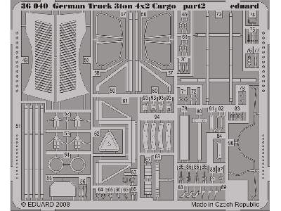  German Truck 3ton 4x2 Cargo 1/35 - Tamiya - blaszki - zdjęcie 3