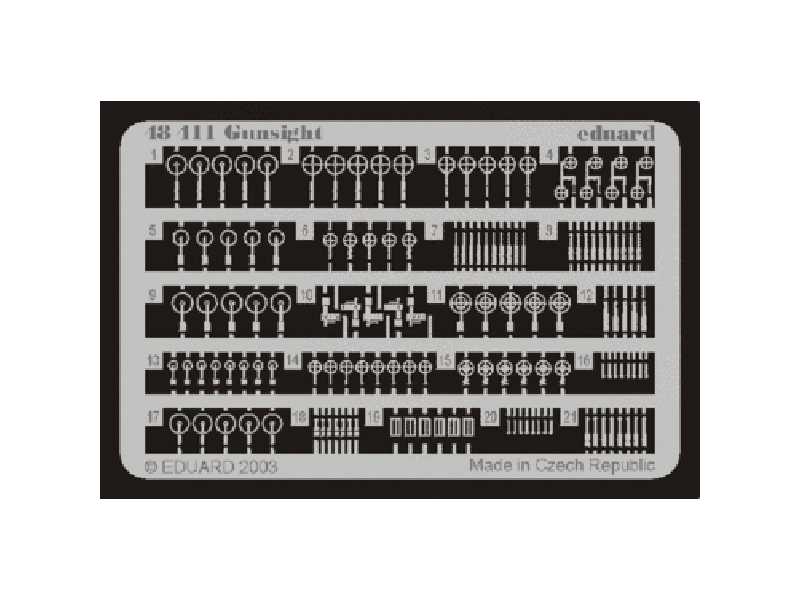  Gunsight 1/48 - blaszki - zdjęcie 1