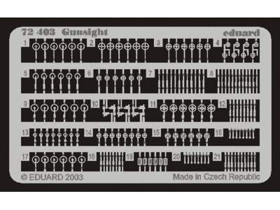  Gunsight 1/72 - blaszki - zdjęcie 1