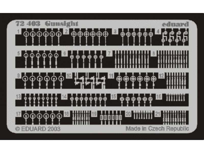  Gunsight 1/72 - blaszki - zdjęcie 1