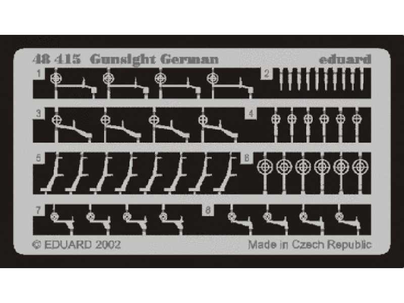 Gunsight German 1/48 - blaszki - zdjęcie 1 Gunsight German 1/48 - blaszki - zdjęcie 1