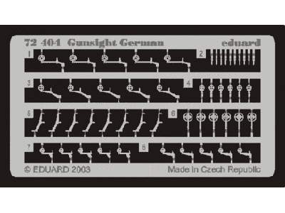  Gunsight German 1/72 - blaszki - zdjęcie 1