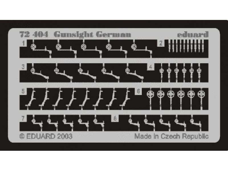 Gunsight German 1/72 - blaszki - zdjęcie 1 Gunsight German 1/72 - blaszki - zdjęcie 1