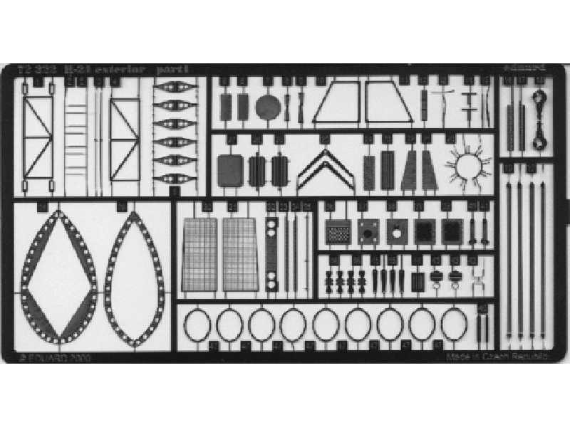  H-21 exterior 1/72 - Italeri - blaszki - zdjęcie 1