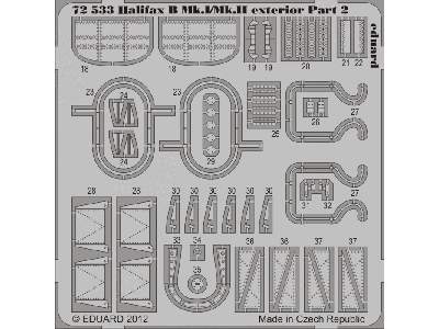  Halifax B Mk. I/Mk. II exterior 1/72 - Revell - blaszki - zdjęcie 3