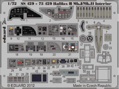  Halifax B Mk. I/Mk. II interior S. A. 1/72 - Revell - blaszki - zdjęcie 1