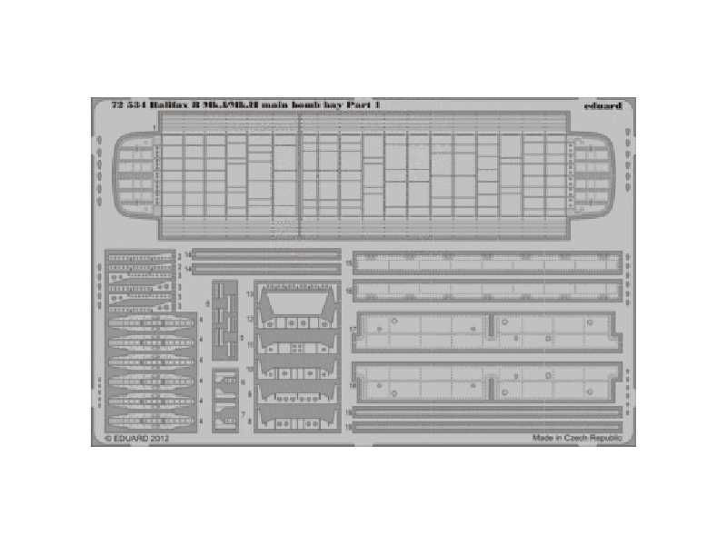  Halifax B Mk. I/Mk. II main bomb bay 1/72 - Revell - blaszki - zdjęcie 1