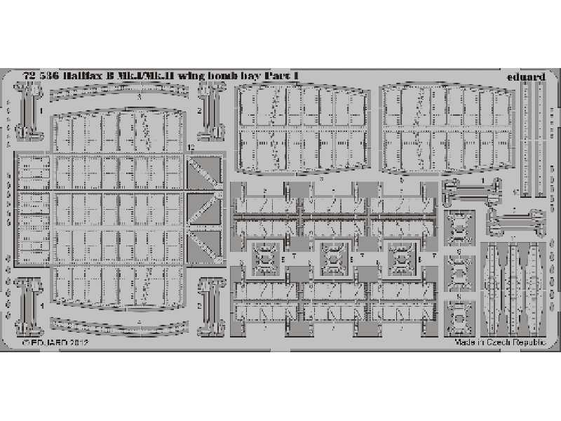  Halifax B Mk. I/Mk. II wing bomb bay 1/72 - Revell - blaszki - zdjęcie 1