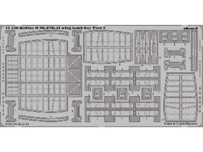  Halifax B Mk. I/Mk. II wing bomb bay 1/72 - Revell - blaszki - zdjęcie 3