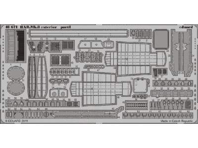 HAR. Mk.3 exterior 1/48 - Hasegawa - blaszki - zdjęcie 1