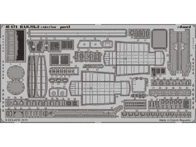  HAR. Mk.3 exterior 1/48 - Hasegawa - blaszki - zdjęcie 1