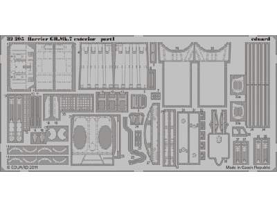  Harrier GR. Mk.7 exterior 1/32 - Trumpeter - blaszki - zdjęcie 1