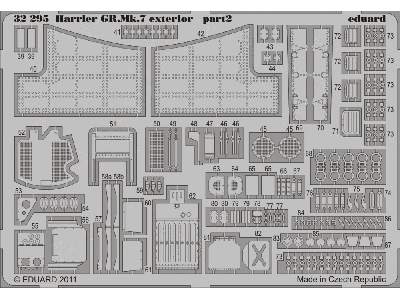  Harrier GR. Mk.7 exterior 1/32 - Trumpeter - blaszki - zdjęcie 3