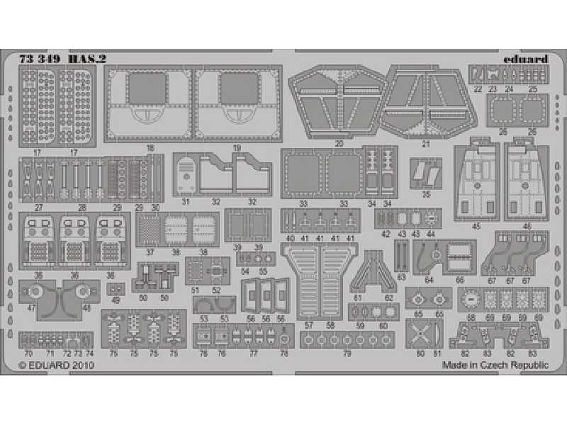 HAS.2 S. A. 1/72 - Hobby Boss - blaszki - zdjęcie 1 HAS.2 S. A. 1/72 - Hobby Boss - blaszki - zdjęcie 1