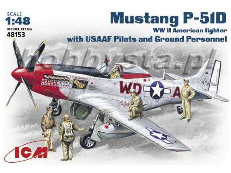 Mustang P-51B with USAAF Pilots and Ground Personnel - zdjęcie 1