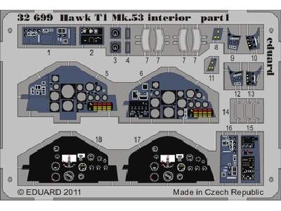  Hawk T1 Mk.53 interior S. A. 1/32 - Revell - blaszki - zdjęcie 1