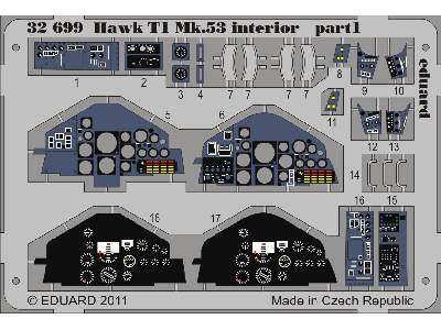  Hawk T1 Mk.53 interior S. A. 1/32 - Revell - blaszki - zdjęcie 2