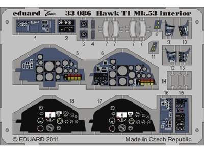  Hawk T1 Mk.53 interior S. A. 1/32 - Revell - blaszki - zdjęcie 1